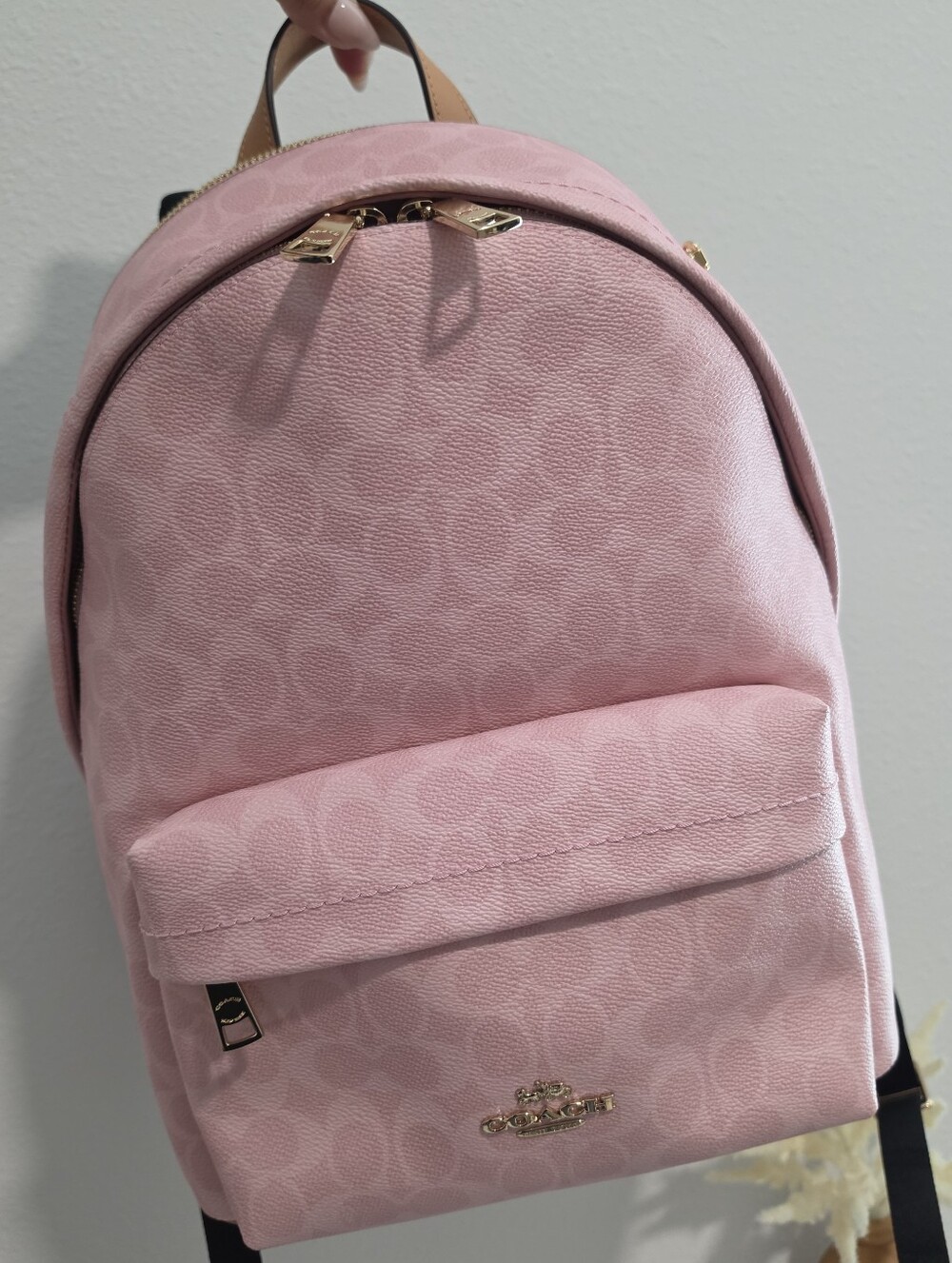 Coach Powder Pink Backpack